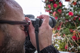 Fotógrafo à chuva 