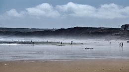 Neblina no Baleal em tempo afastamento social 