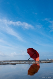 Red umbrella... 